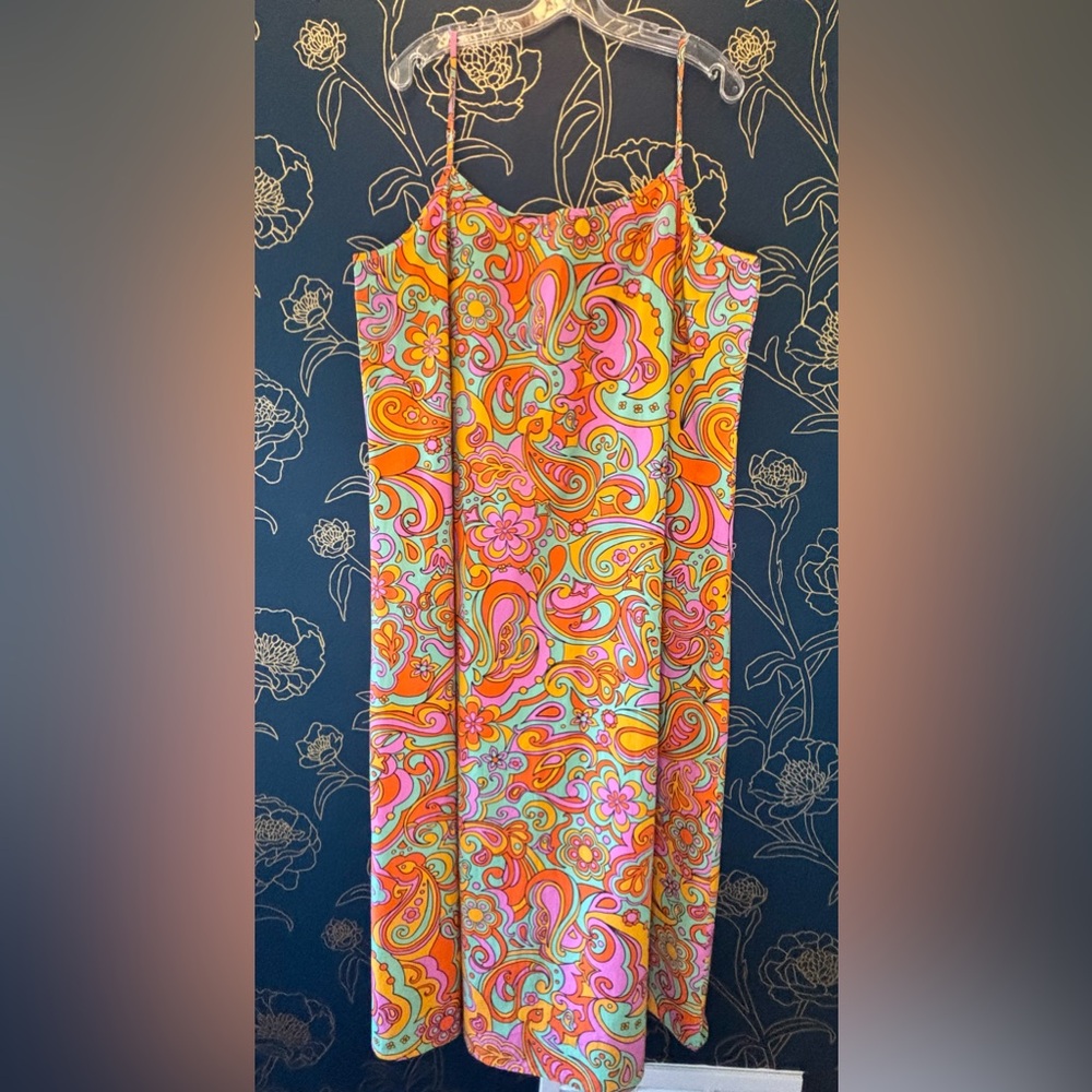 NEVER FULLY DRESSED crisp cotton SUNDRESS vintage inspired print PLUS SIZE maxi - Picture 5 of 9